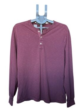 J. Crew Men's Long-Sleeve Henley in Dusty Mauve